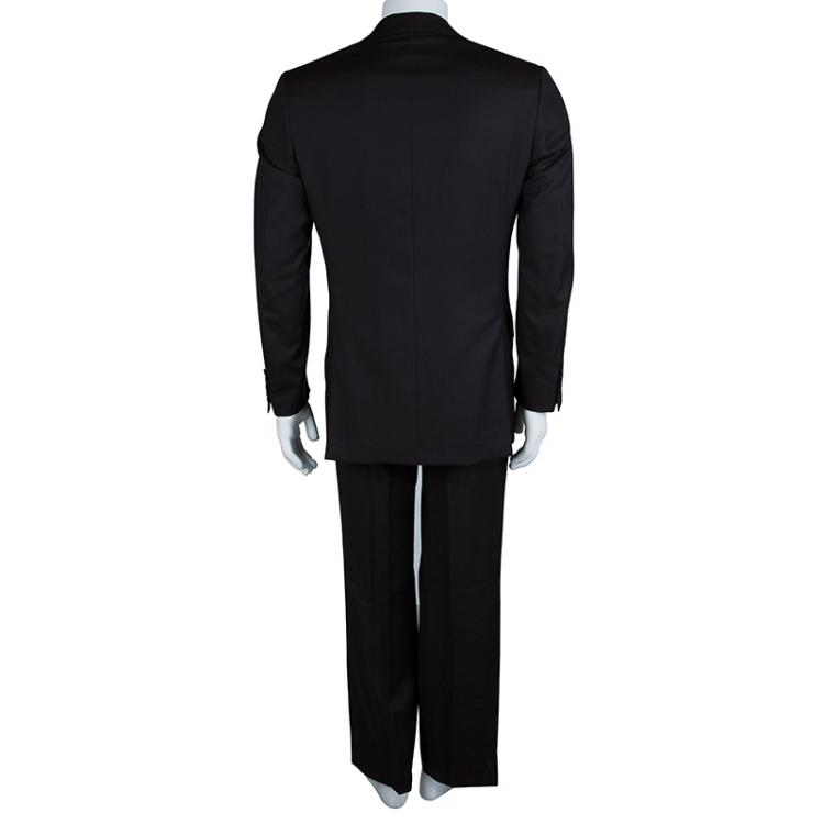Pre Owned Brioni Dark Brown Striped Suit M