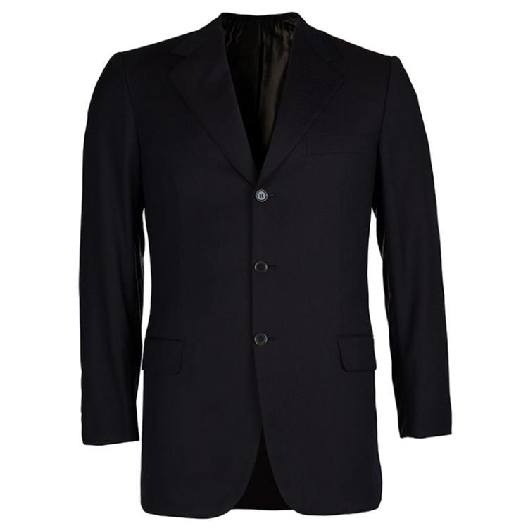 Pre Owned Brioni Dark Brown Striped Suit M
