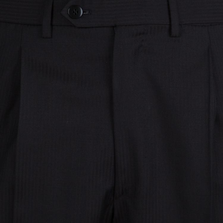 Pre Owned Brioni Dark Brown Striped Suit M