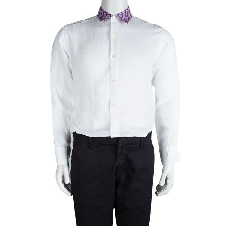 BRIONI ITALY purchases MENS LINEN SHIRT