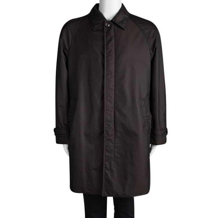 Pre Owned Brioni Brown Storm System Jacket XXXL