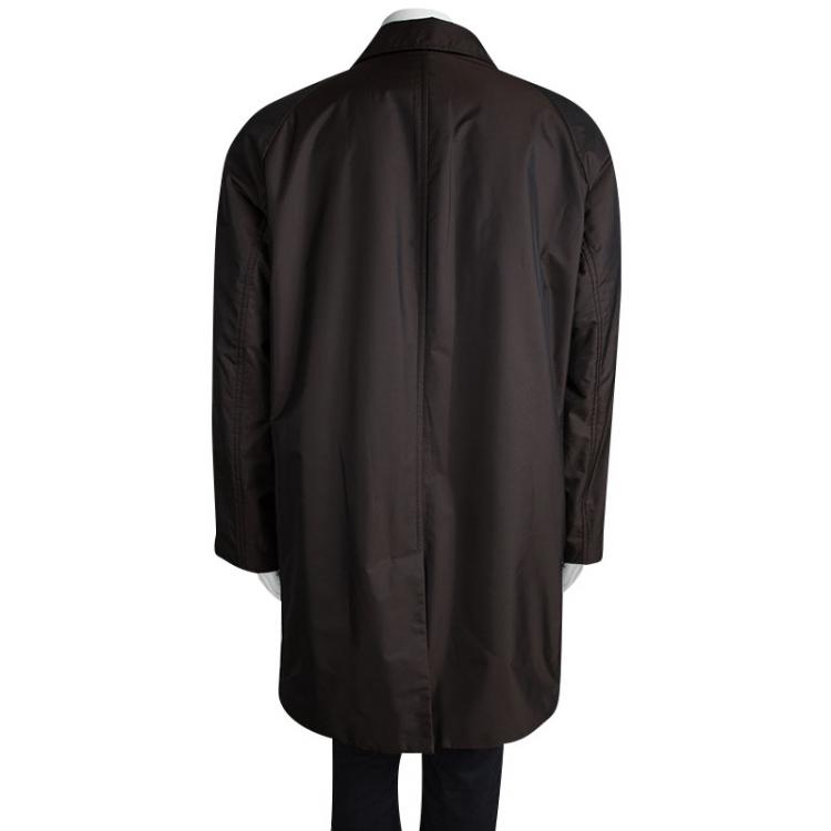 Pre Owned Brioni Brown Storm System Jacket XXXL