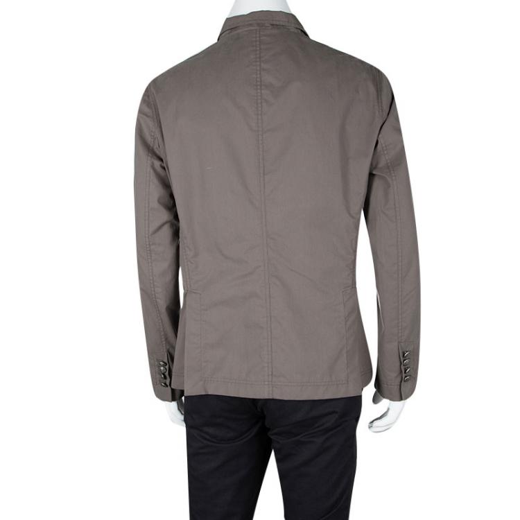 Pre Owned Brunello Cuccinelli Brown Double Breasted Jacket M