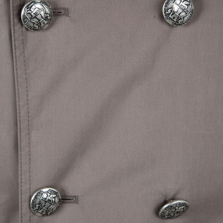 Pre Owned Brunello Cuccinelli Brown Double Breasted Jacket M