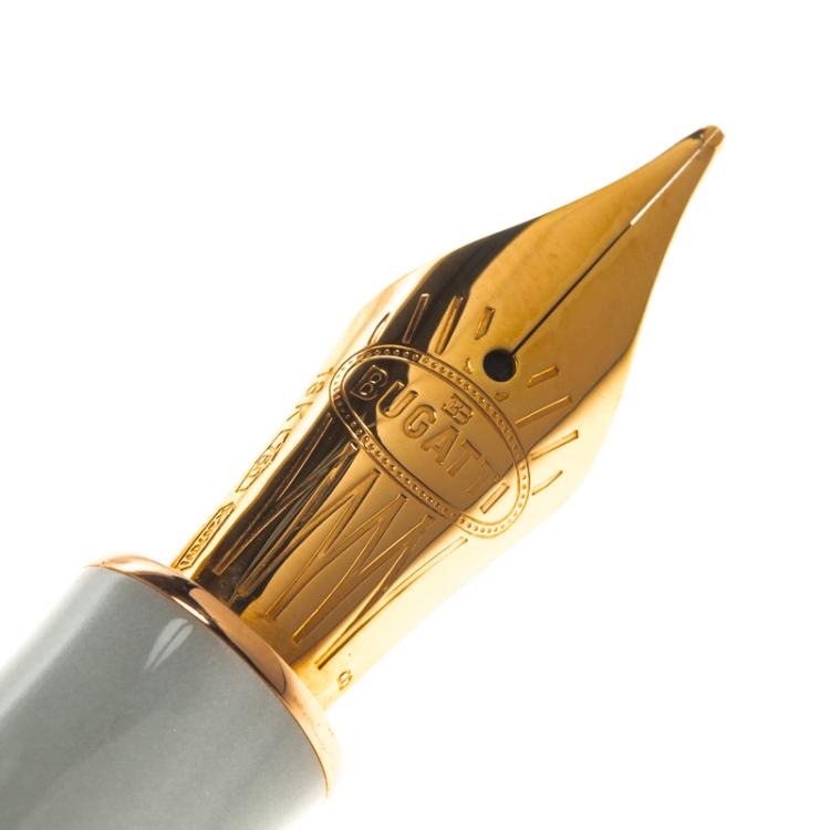 Pre Owned Bugatti Montegrappa Pur Sang Duotone Pearl / Rose Gold Limited Edition Pen, 18k Rose Gold Nib