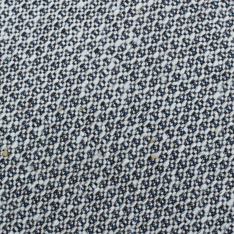 Pre Owned Burberry White and Grey Textured Silk Tie