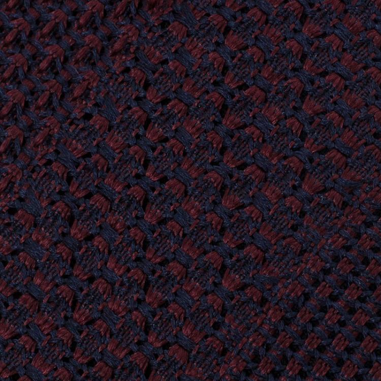 Pre Owned Burberry Red Woven Silk Tie