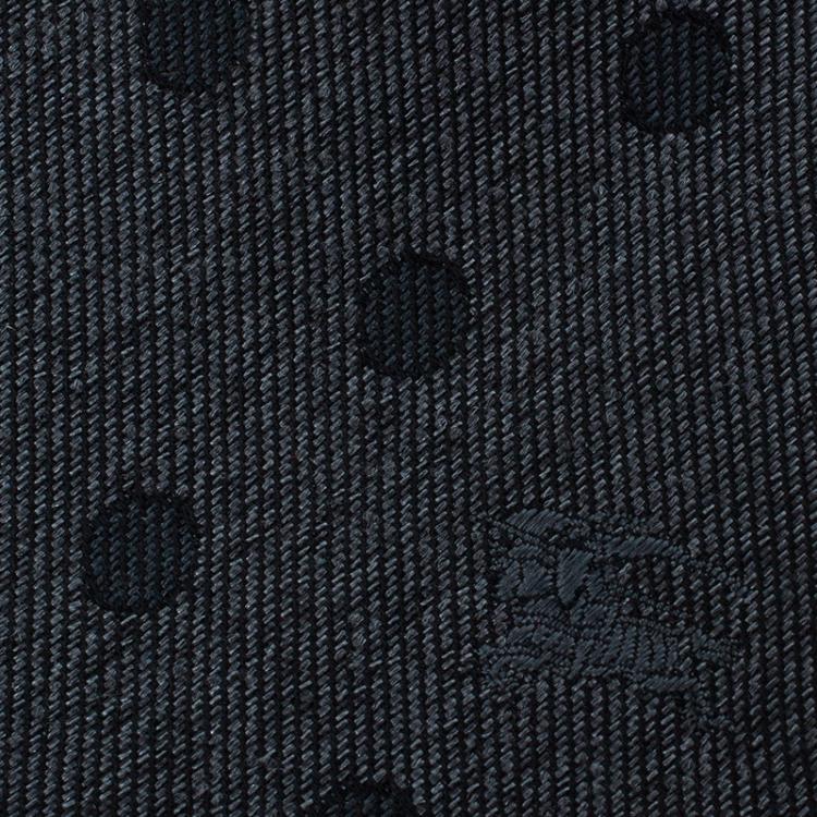 مملوكة مسبقًا Burberry Grey Polka Dot Silk Tie