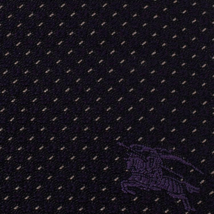 Pre Owned Burberry Purple Silk Tie