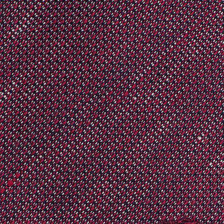 Pre Owned Burberry Maroon Silk and Linen Blend Tie