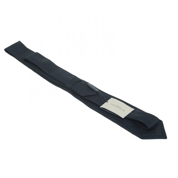 Pre Owned Burberry Black Silk Tie