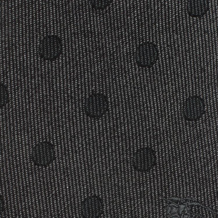 Pre Owned Burberry Grey Polka Dot Silk Tie