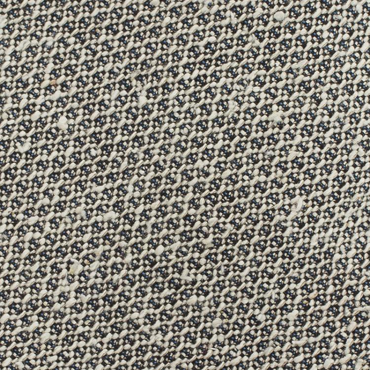 Pre Owned Burberry White and Grey Textured Silk Tie