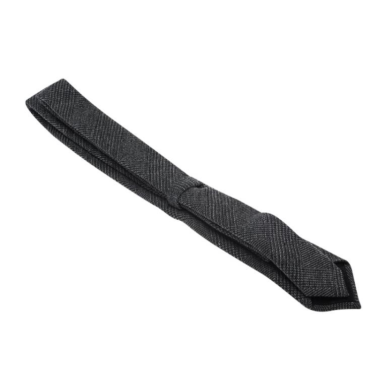 Pre Owned Burberry Grey Cashmere, Wool & Silk Blend Slim Cut Tie