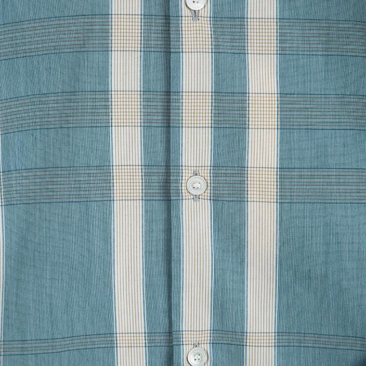 Pre Owned Burberry Blue Checked Cotton Button Front Long Sleeve Shirt S