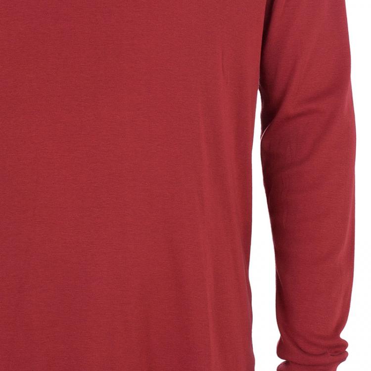 Pre Owned Burberry Men's Long Sleeve Novacheck Elbow-patch T-Shirt L