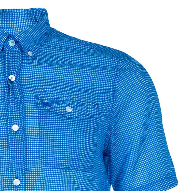 مملوكة مسبقًا Burberry Men's Blue Check Shirt M