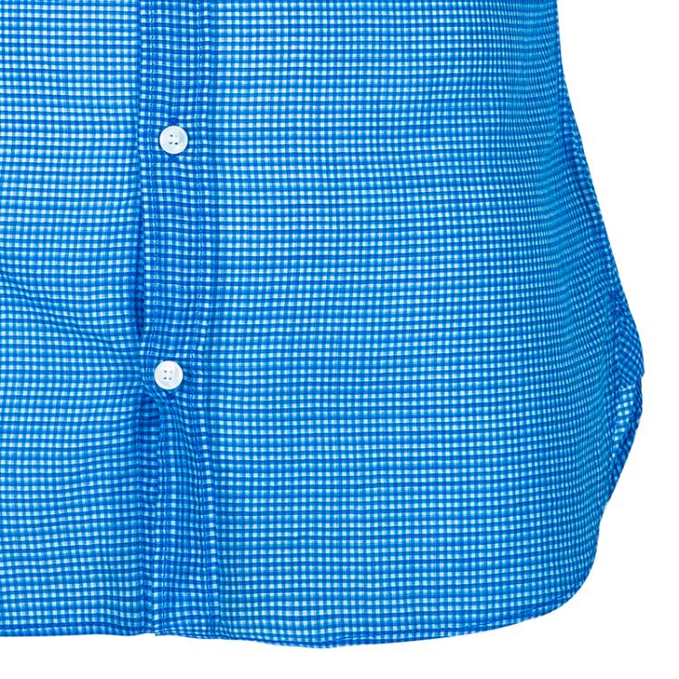 مملوكة مسبقًا Burberry Men's Blue Check Shirt M