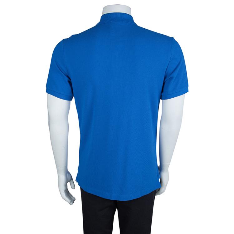 Pre Owned Burberry Brit Blue Classic Polo T-Shirt M