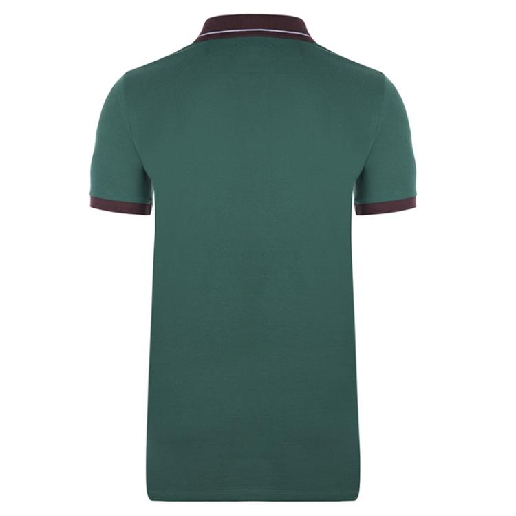 مملوكة مسبقًا Burberry Brit Green Contrast Collar Short Sleeve Polo Shirt M