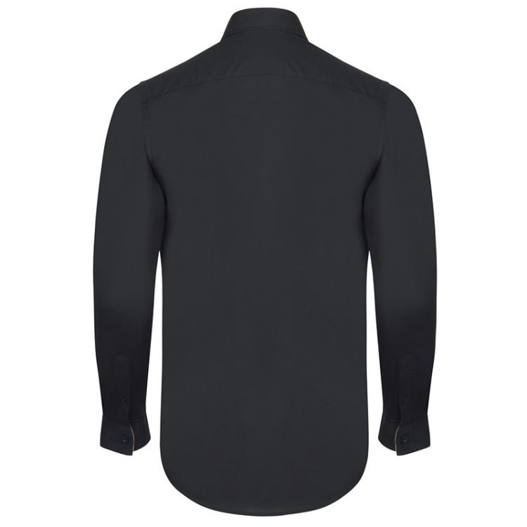【在庫あり】 Burberry XL Shirt Cotton Detail Novacheck Black Brit シャツ+ブラウス(長袖+七分)