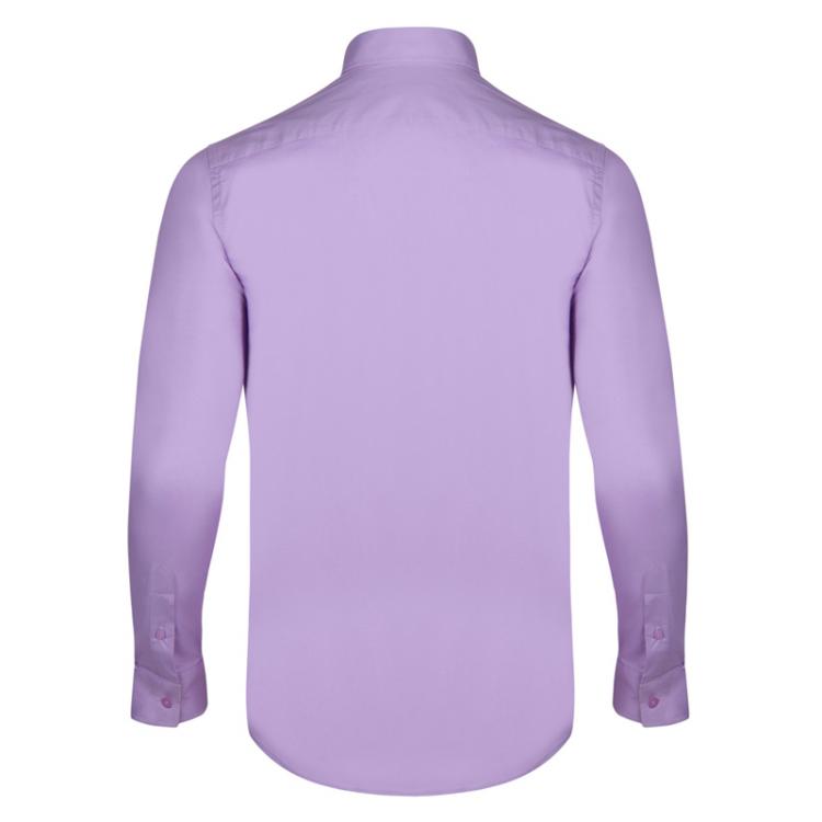 Pre Owned Burberry Brit Lilac Novacheck Detail Cotton Shirt M