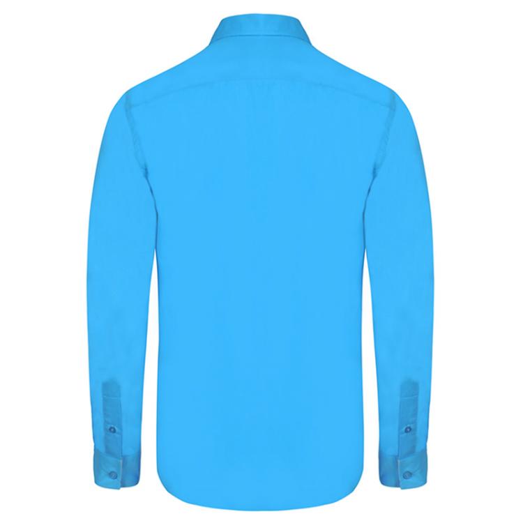 Pre Owned Burberry Brit Aqua Blue Novacheck Detail Cotton Shirt M