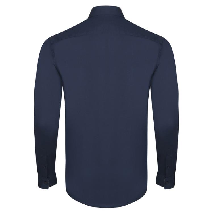 Pre Owned Burberry Brit Navy Blue Novacheck Detail Cotton Shirt M