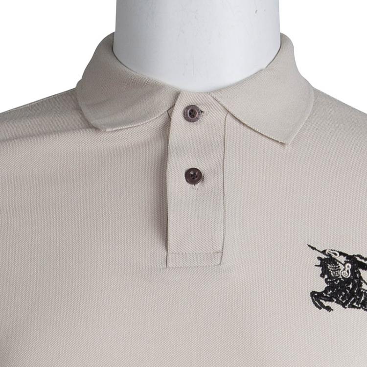 Pre Owned Burberry Brit Beige Polo T- Shirt S