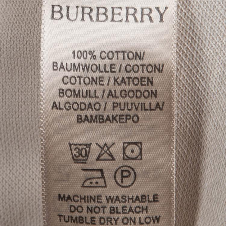 Pre Owned Burberry Brit Beige Polo T- Shirt S