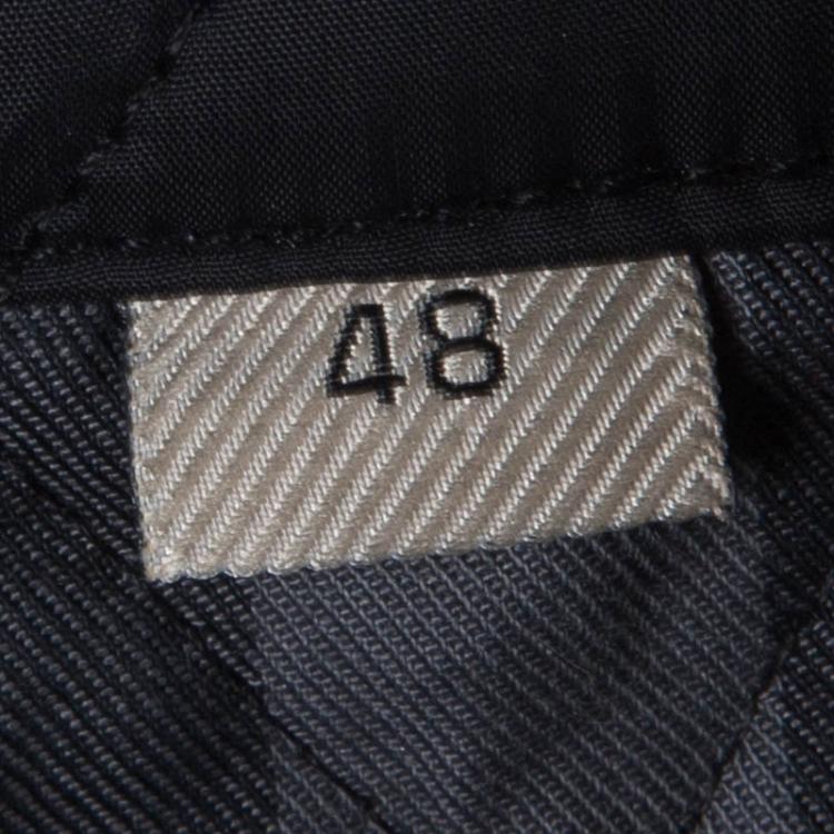 Pre Owned Burberry Black Diamond Quilted Jacket M