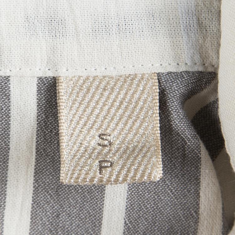 Pre Owned Burberry Brit Heritage Stone Checked Cotton Haydon Shirt S