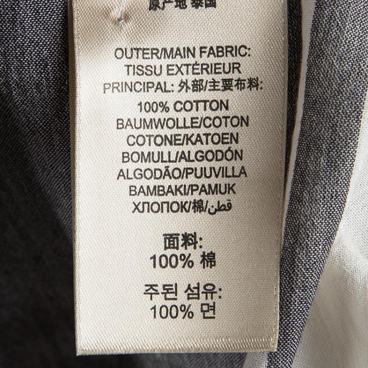 Pre Owned Burberry Brit Heritage Stone Checked Cotton Haydon Shirt S