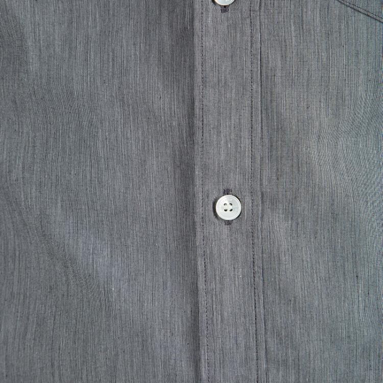 Pre Owned Burberry Brit Grey Cotton Long Sleeve Button Front Shirt S