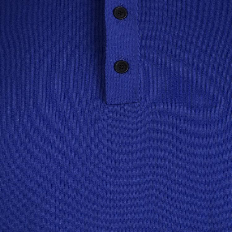 Pre Owned Burberry Brit Bright Lapis Blue Polo T-Shirt XL