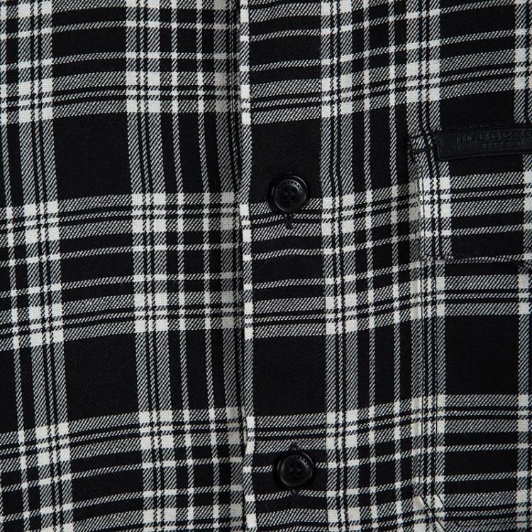 Pre Owned Burberry Brit Monochrome Tartan Plaid Long Sleeve Jace Shirt S