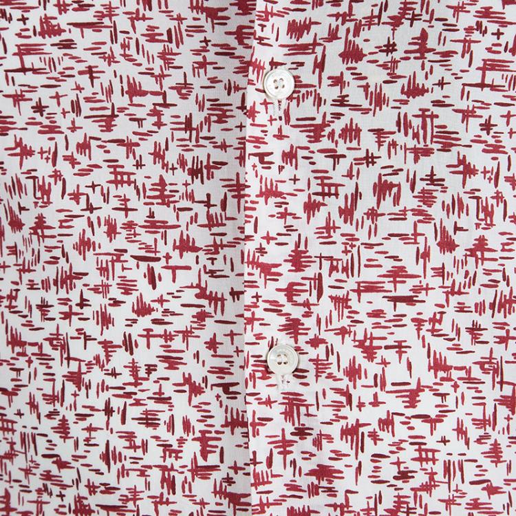 مملوكة مسبقًا Burberry London Printed Cotton Short Sleeve Southbrook Shirt S