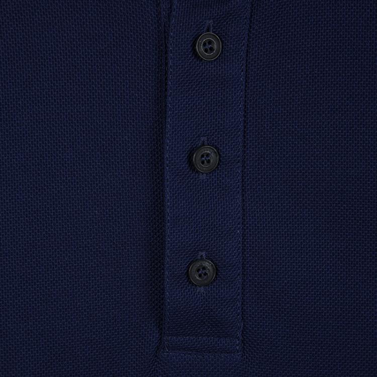 Pre Owned Burberry London Navy Blue Honeycomb Knit Polo T-Shirt XS