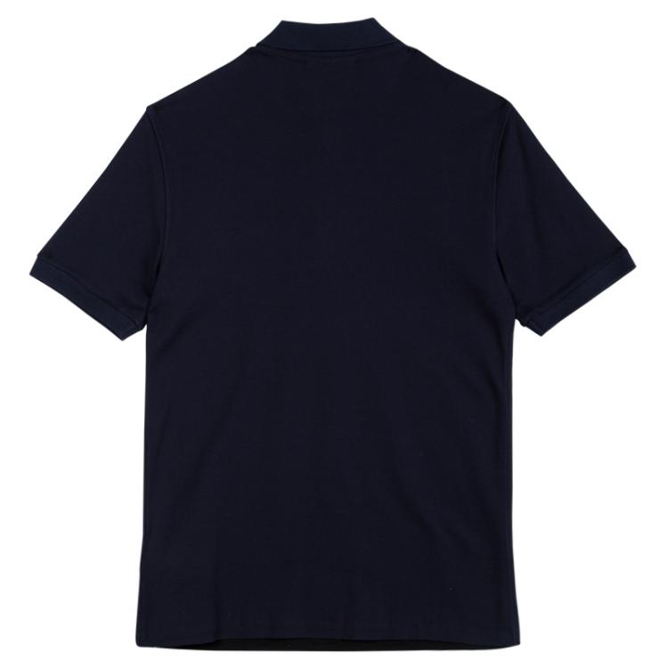 Pre Owned Burberry Black and Navy Blue Colorblock Polo T-Shirt XS