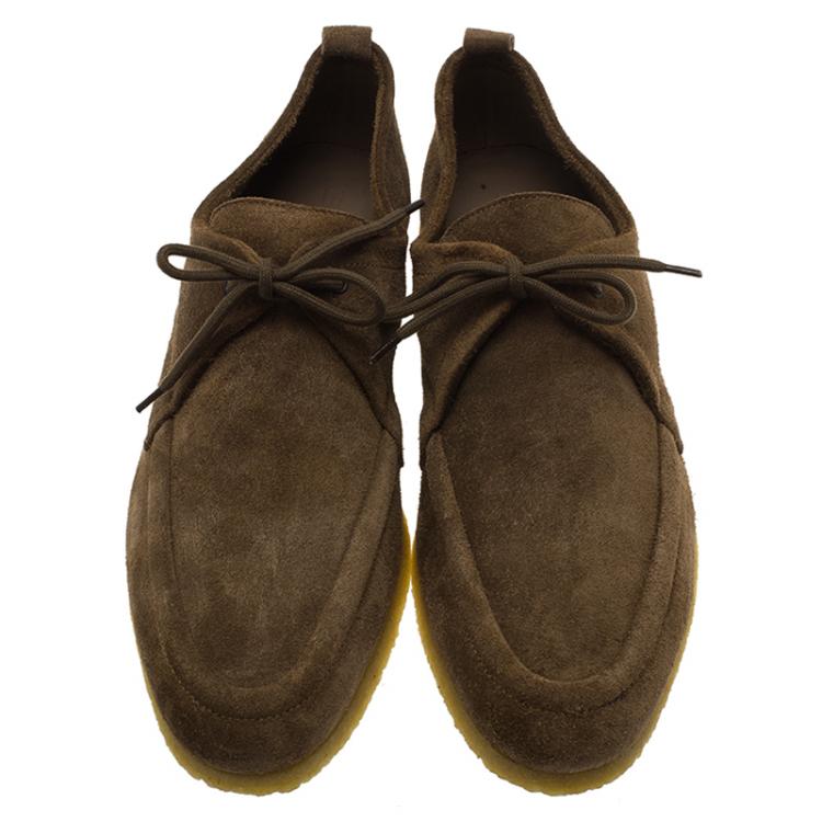 Pre Owned Burberry Prorsum Brown Suede Tobias Loafers Size 43