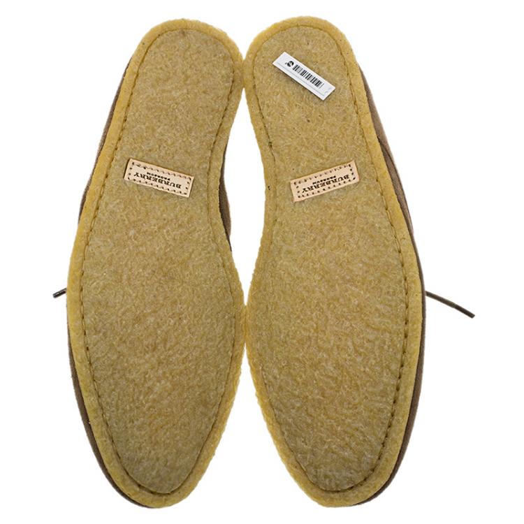 Pre Owned Burberry Prorsum Brown Suede Tobias Loafers Size 43