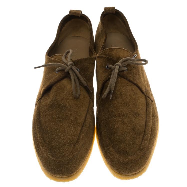 Pre Owned Burberry Brown Suede Tobias Loafers Size 44