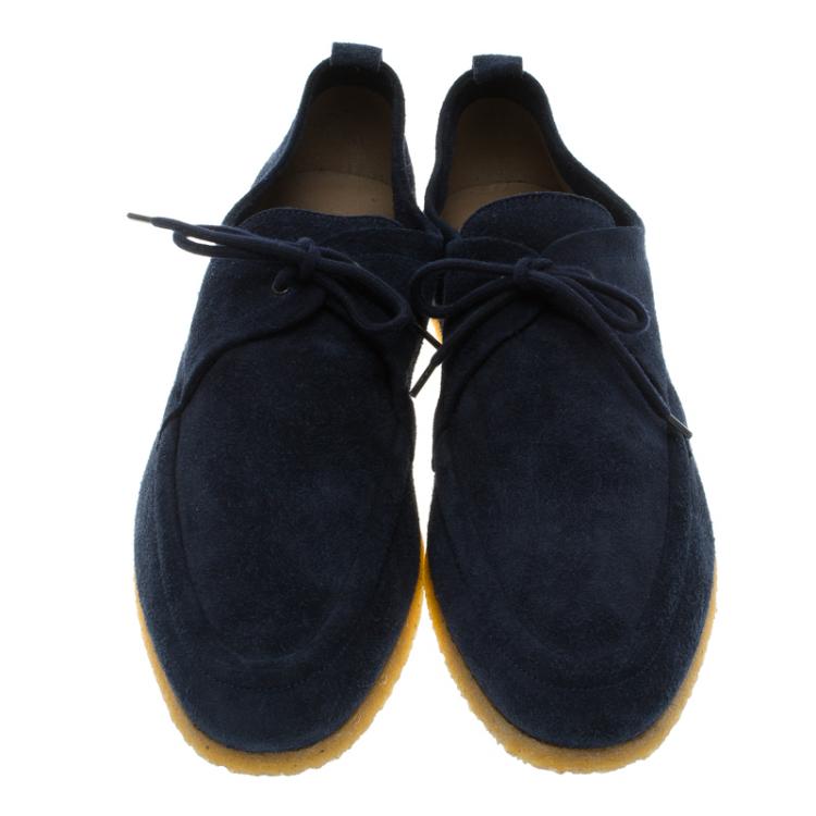 مملوكة مسبقًا Burberry Prorsum Blue Suede Tobias Loafers Size 46