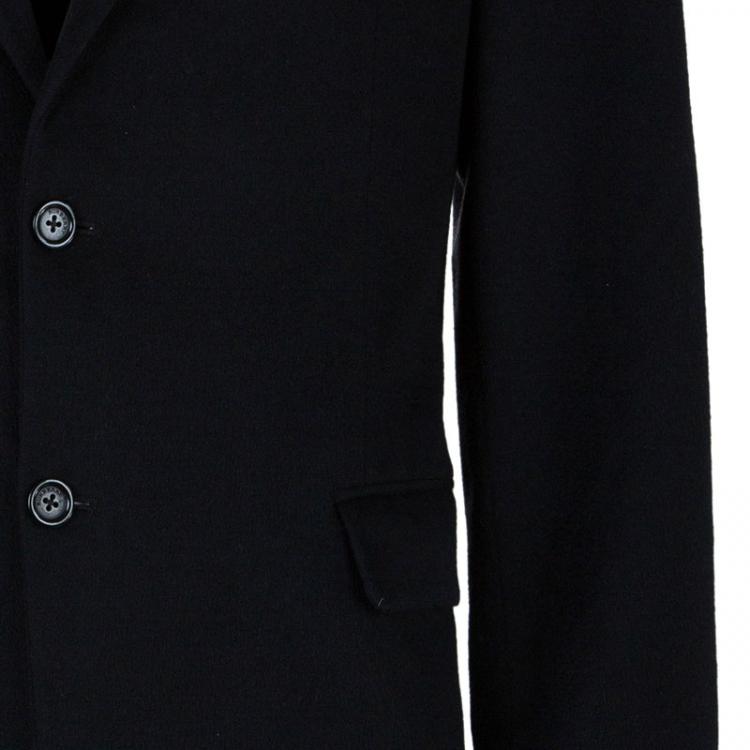 Pre Owned Burberry Men's Black Wool Blazer L