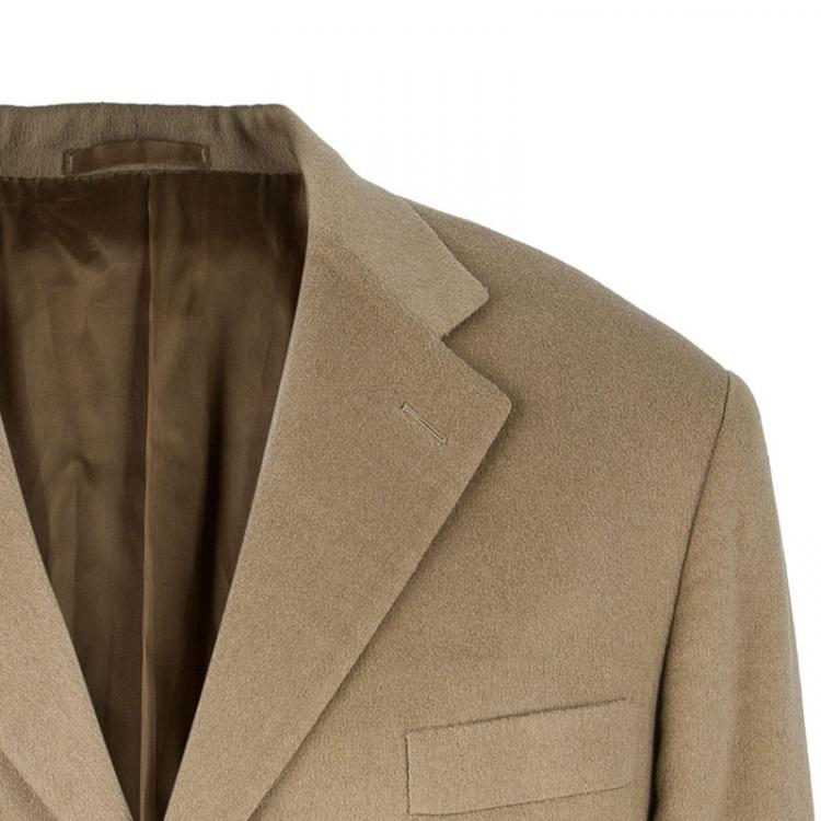 Pre Owned Burberry Men's Beige Wool Blazer EU 54
