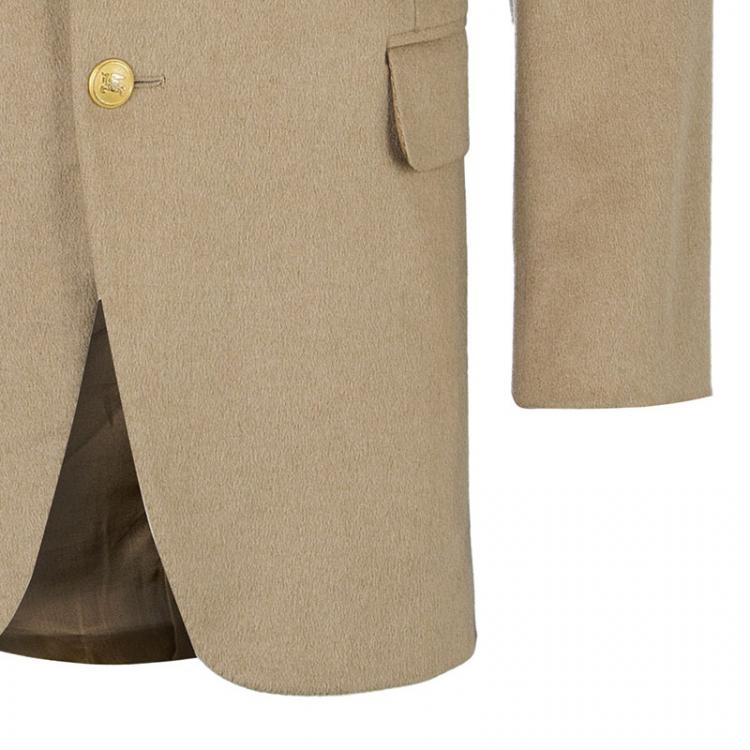 Pre Owned Burberry Men's Beige Wool Blazer EU 54