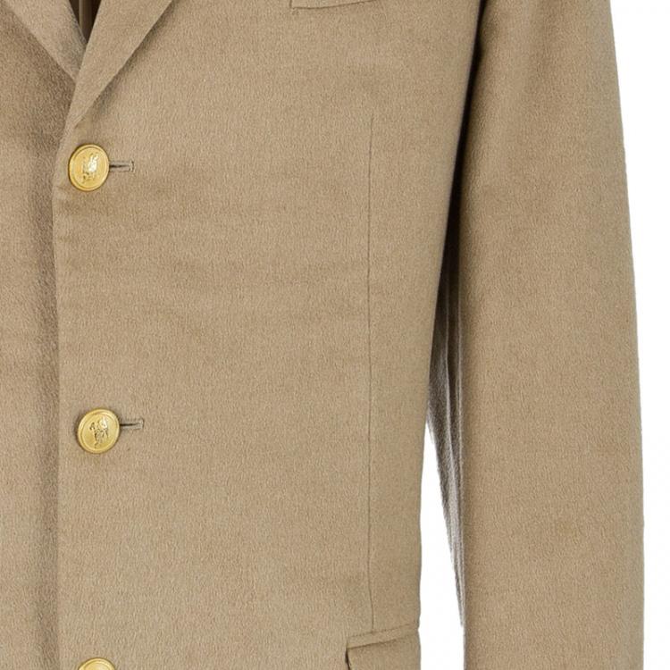 Pre Owned Burberry Men's Beige Wool Blazer EU 54