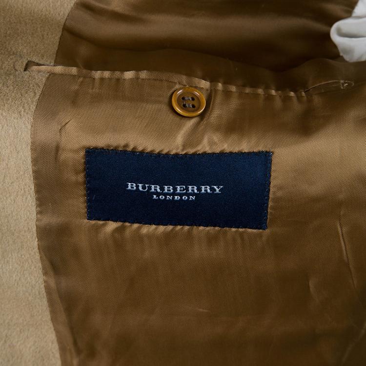 Pre Owned Burberry Men's Beige Wool Blazer EU 54