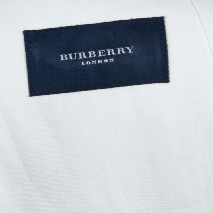 Pre Owned Burberry London Men's White Blazer L