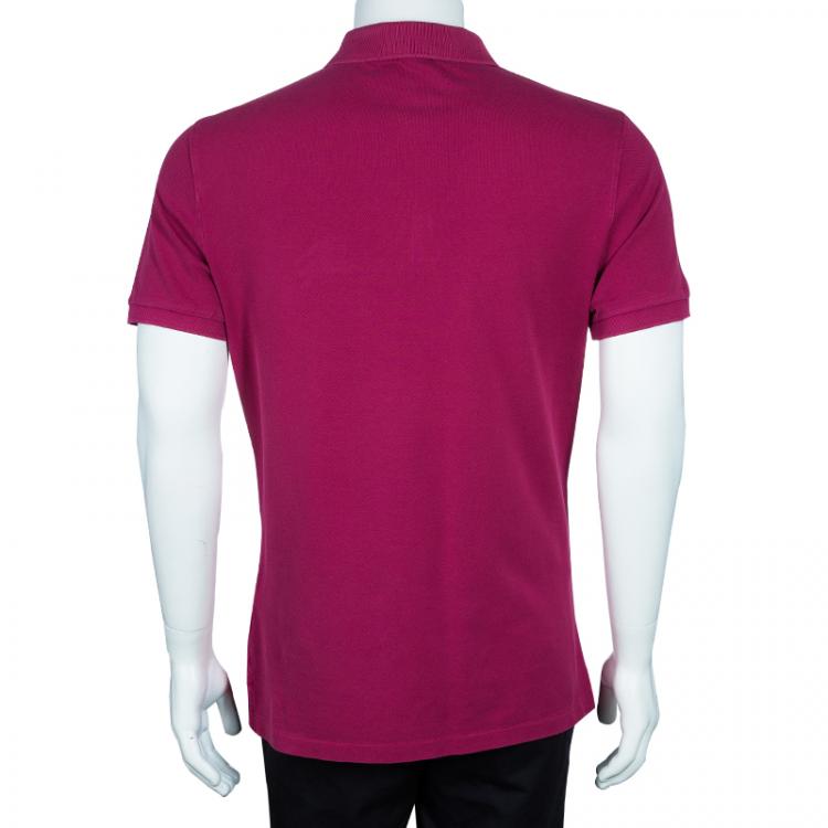 Pre Owned Burberry Brit Men's Pink Polo Shirt L